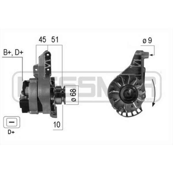 Huismerk Alternator/Dynamo 210232A