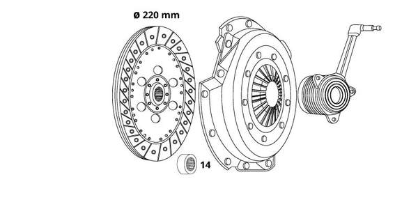 Bodermann Koppelingskit BM637723091