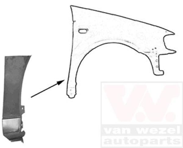 Van Wezel Spatbord 5824156