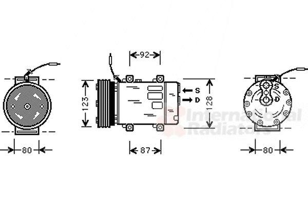 Van Wezel Airco compressor 4300K243
