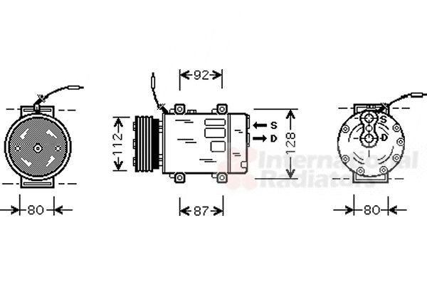 Van Wezel Airco compressor 4300K286