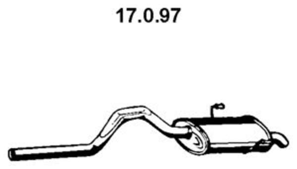 Eberspacher Achterdemper 17.0.97