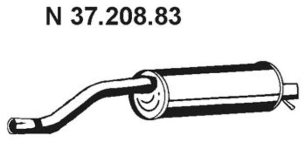 Eberspacher Achterdemper 37.208.83