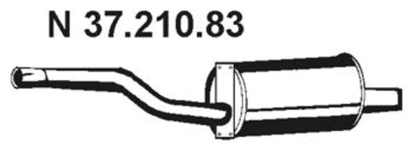 Eberspacher Achterdemper 37.210.83