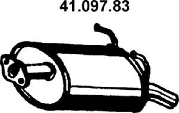 Eberspacher Achterdemper 41.097.83