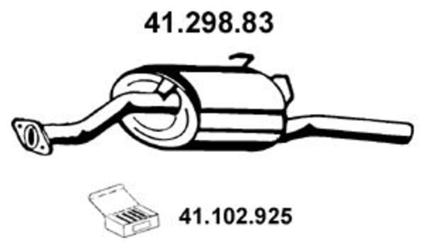 Eberspacher Achterdemper 41.298.83