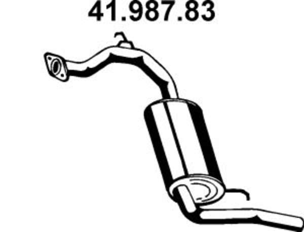 Eberspacher Achterdemper 41.987.83