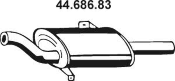 Eberspacher Achterdemper 44.686.83