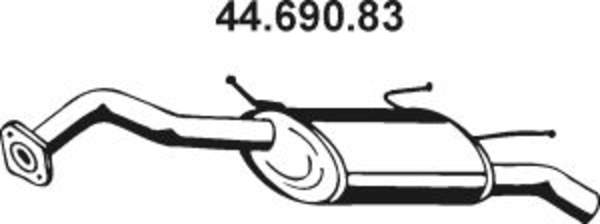 Eberspacher Achterdemper 44.690.83