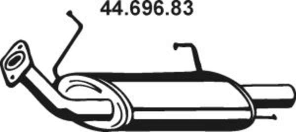 Eberspacher Achterdemper 44.696.83