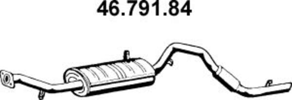 Eberspacher Achterdemper 46.791.84