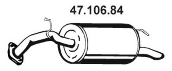 Eberspacher Achterdemper 47.106.84