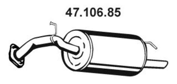 Eberspacher Achterdemper 47.106.85