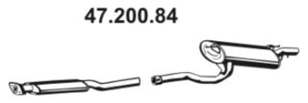 Eberspacher Achterdemper 47.200.84