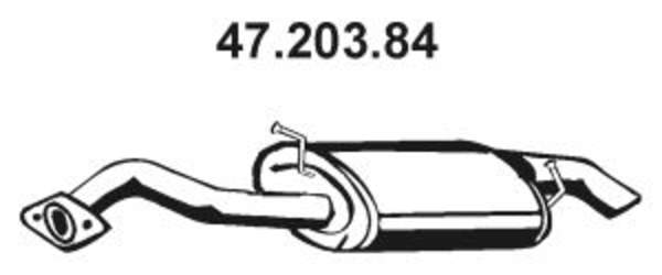 Eberspacher Achterdemper 47.203.84