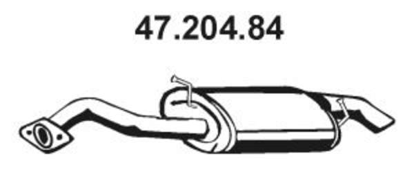 Eberspacher Achterdemper 47.204.84