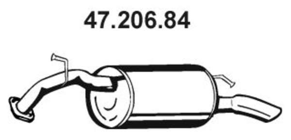 Eberspacher Achterdemper 47.206.84