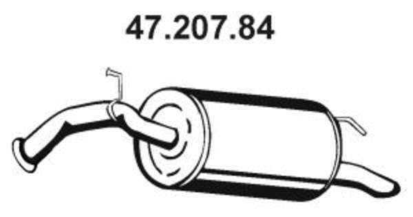 Eberspacher Achterdemper 47.207.84