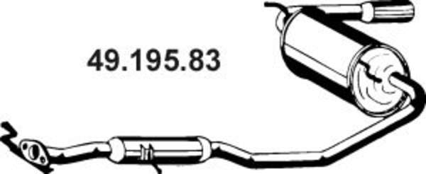 Eberspacher Achterdemper 49.195.83