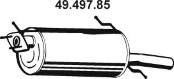 Eberspacher Achterdemper 49.497.85