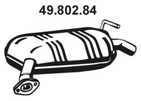 Eberspacher Achterdemper 49.802.84