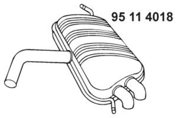 Eberspacher Achterdemper 95 11 4018