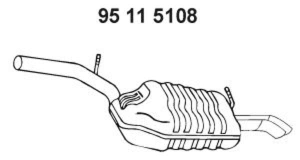 Eberspacher Achterdemper 95 11 5108