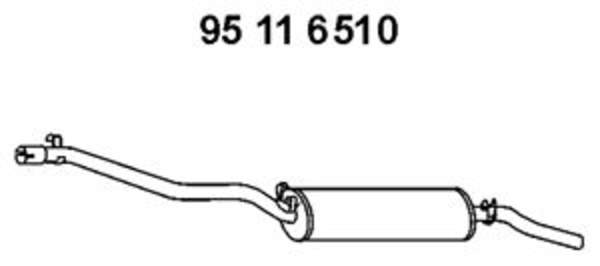 Eberspacher Achterdemper 95 11 6510