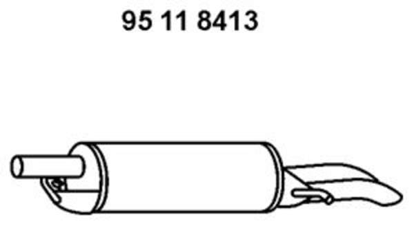 Eberspacher Achterdemper 95 11 8413