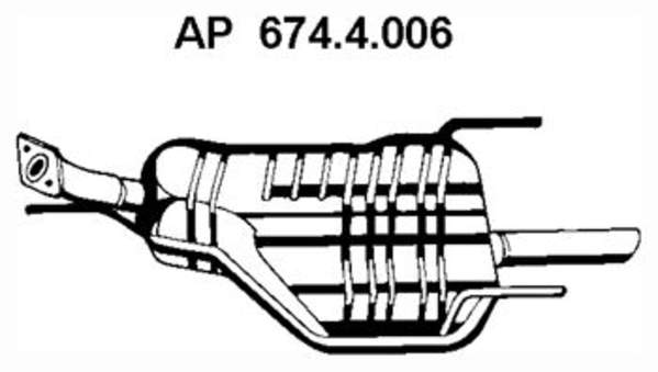 Eberspacher Achterdemper 674.4.006