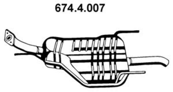 Eberspacher Achterdemper 674.4.007