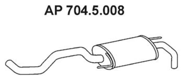 Eberspacher Achterdemper 704.5.008