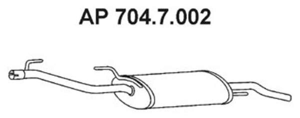 Eberspacher Achterdemper 704.7.002