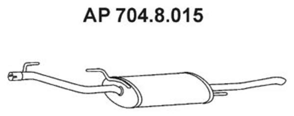 Eberspacher Achterdemper 704.8.015