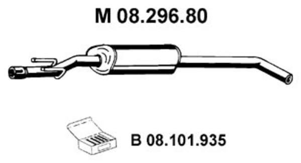 Eberspacher Tussendemper 08.296.80