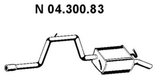 Eberspacher Achterdemper 04.300.83