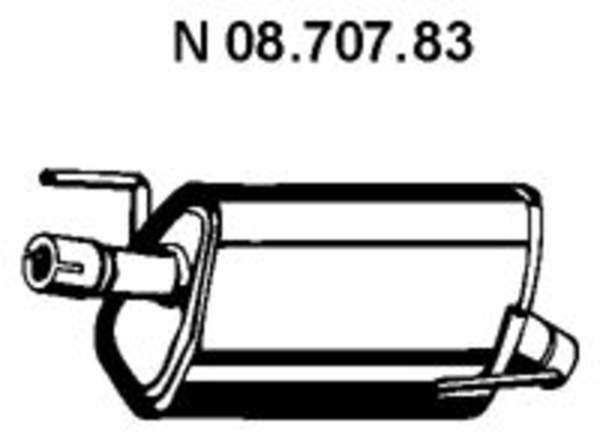 Eberspacher Achterdemper 08.707.83