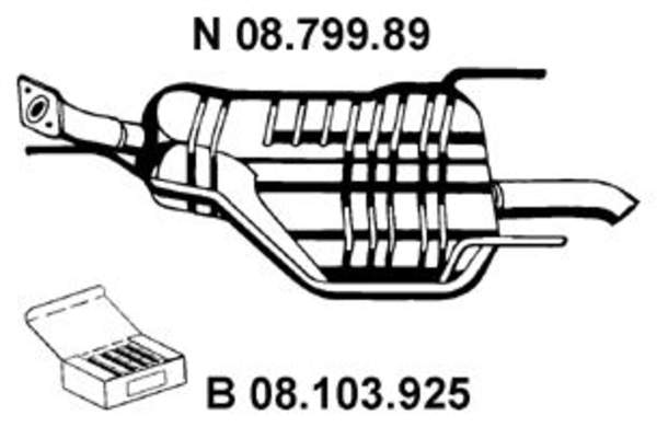 Eberspacher Achterdemper 08.799.89