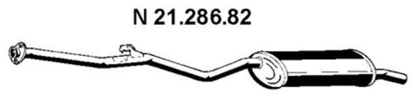 Eberspacher Achterdemper 21.286.82