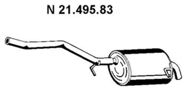 Eberspacher Achterdemper 21.495.83