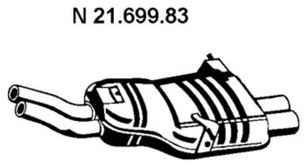 Eberspacher Achterdemper 21.699.83