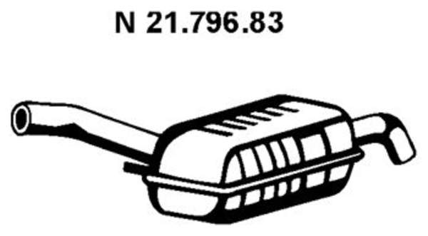 Eberspacher Achterdemper 21.796.83