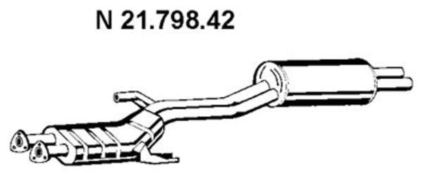 Eberspacher Achterdemper 21.798.42