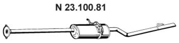 Eberspacher Achterdemper 23.100.81