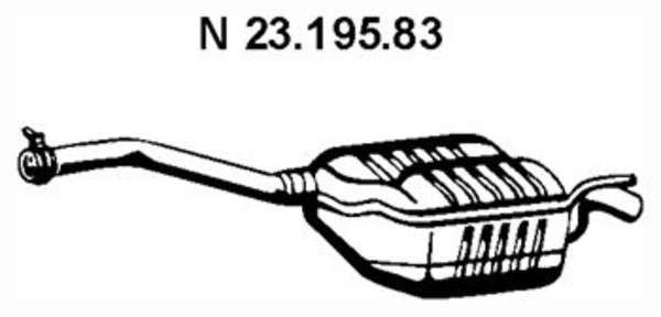 Eberspacher Achterdemper 23.195.83