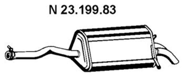 Eberspacher Achterdemper 23.199.83