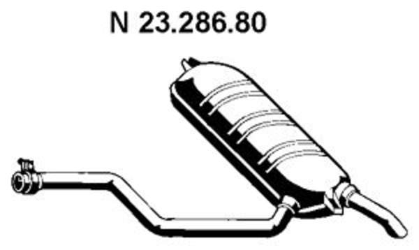 Eberspacher Achterdemper 23.286.80