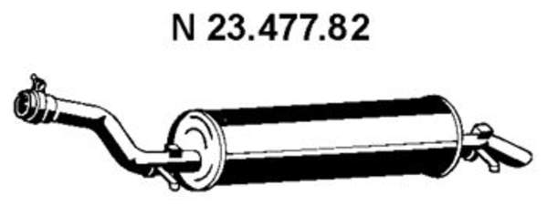 Eberspacher Achterdemper 23.477.82