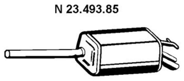 Eberspacher Achterdemper 23.493.85