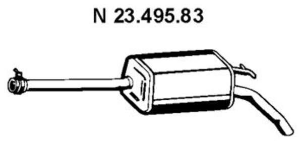 Eberspacher Achterdemper 23.495.83